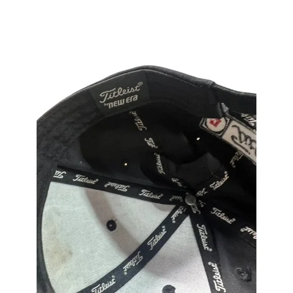 Titleist Golf‎ Footjoy FJ Hat Black New Era Adjustable Golf Ball Marker Mens Cap - Picture 5 of 6